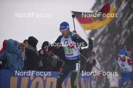 13.01.2019, Oberhof, Germany (GER): Simon Schempp (GER) -  IBU world cup biathlon, relay men, Oberhof (GER). www.nordicfocus.com. © Manzoni/NordicFocus. Every downloaded picture is fee-liable.