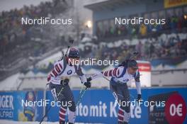 13.01.2019, Oberhof, Germany (GER): Travis Cooper (USA), Sean Doherty (USA), (l-r) -  IBU world cup biathlon, relay men, Oberhof (GER). www.nordicfocus.com. © Manzoni/NordicFocus. Every downloaded picture is fee-liable.