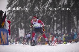 13.01.2019, Oberhof, Germany (GER): Simon Eder (AUT) -  IBU world cup biathlon, relay men, Oberhof (GER). www.nordicfocus.com. © Manzoni/NordicFocus. Every downloaded picture is fee-liable.
