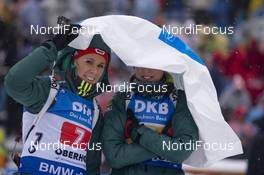 13.01.2019, Oberhof, Germany (GER): Karolin Horchler (GER), Franziska Preuss (GER), (l-r) -  IBU world cup biathlon, relay women, Oberhof (GER). www.nordicfocus.com. © Manzoni/NordicFocus. Every downloaded picture is fee-liable.