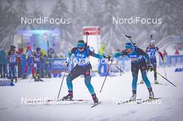 13.01.2019, Oberhof, Germany (GER): Anais Bescond (FRA), Justine Braisaz (FRA), (l-r) -  IBU world cup biathlon, relay women, Oberhof (GER). www.nordicfocus.com. © Manzoni/NordicFocus. Every downloaded picture is fee-liable.