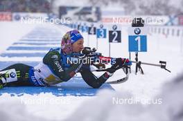 13.01.2019, Oberhof, Germany (GER): Franziska Preuss (GER) -  IBU world cup biathlon, relay women, Oberhof (GER). www.nordicfocus.com. © Manzoni/NordicFocus. Every downloaded picture is fee-liable.