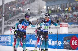 13.01.2019, Oberhof, Germany (GER): Anais Chevalier (FRA), Celia Aymonier (FRA), (l-r) -  IBU world cup biathlon, relay women, Oberhof (GER). www.nordicfocus.com. © Manzoni/NordicFocus. Every downloaded picture is fee-liable.