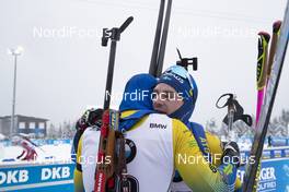 11.01.2019, Oberhof, Germany (GER): Sebastian Samuelsson (SWE), Jesper Nelin (SWE), (l-r) -  IBU world cup biathlon, sprint men, Oberhof (GER). www.nordicfocus.com. © Manzoni/NordicFocus. Every downloaded picture is fee-liable.