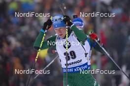 11.01.2019, Oberhof, Germany (GER): Lukas Hofer (ITA) -  IBU world cup biathlon, sprint men, Oberhof (GER). www.nordicfocus.com. © Manzoni/NordicFocus. Every downloaded picture is fee-liable.