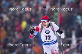 11.01.2019, Oberhof, Germany (GER): Damir Rastic (SRB) -  IBU world cup biathlon, sprint men, Oberhof (GER). www.nordicfocus.com. © Manzoni/NordicFocus. Every downloaded picture is fee-liable.