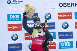 11.01.2019, Oberhof, Germany (GER): Johannes Thingnes Boe (NOR) -  IBU world cup biathlon, sprint men, Oberhof (GER). www.nordicfocus.com. © Manzoni/NordicFocus. Every downloaded picture is fee-liable.