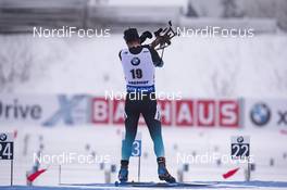 11.01.2019, Oberhof, Germany (GER): Antonin Guigonnat (FRA) -  IBU world cup biathlon, sprint men, Oberhof (GER). www.nordicfocus.com. © Manzoni/NordicFocus. Every downloaded picture is fee-liable.