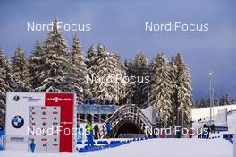 10.01.2019, Oberhof, Germany (GER): Event Feature: beautiful sunset over Oberhof -  IBU world cup biathlon, sprint women, Oberhof (GER). www.nordicfocus.com. © Manzoni/NordicFocus. Every downloaded picture is fee-liable.