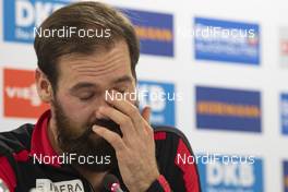12.01.2019, Oberhof, Germany (GER): Michael Roesch (BEL) announces the end of his career -  IBU world cup biathlon, training, Oberhof (GER). www.nordicfocus.com. © Manzoni/NordicFocus. Every downloaded picture is fee-liable.
