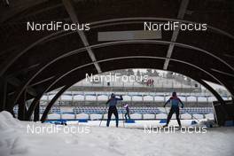 08.01.2019, Oberhof, Germany (GER): Event Feature: undefined athletes compete on the track -  IBU world cup biathlon, training, Oberhof (GER). www.nordicfocus.com. © Manzoni/NordicFocus. Every downloaded picture is fee-liable.