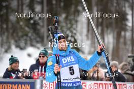 20.01.2019, Ruhpolding, Germany (GER): Simon Desthieux (FRA) -  IBU world cup biathlon, mass men, Ruhpolding (GER). www.nordicfocus.com. © Tumashov/NordicFocus. Every downloaded picture is fee-liable.