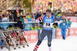 20.01.2019, Ruhpolding, Germany (GER): Sean Doherty (USA) -  IBU world cup biathlon, mass men, Ruhpolding (GER). www.nordicfocus.com. © Tumashov/NordicFocus. Every downloaded picture is fee-liable.