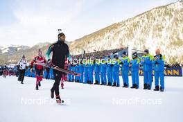 20.01.2019, Ruhpolding, Germany (GER): Martin Fourcade (FRA) -  IBU world cup biathlon, mass men, Ruhpolding (GER). www.nordicfocus.com. © Manzoni/NordicFocus. Every downloaded picture is fee-liable.