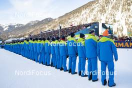 20.01.2019, Ruhpolding, Germany (GER): Event Feature: the national referees present themselves to the crowd -  IBU world cup biathlon, mass men, Ruhpolding (GER). www.nordicfocus.com. © Manzoni/NordicFocus. Every downloaded picture is fee-liable.
