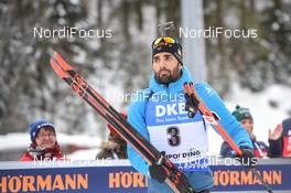 20.01.2019, Ruhpolding, Germany (GER): Martin Fourcade (FRA) -  IBU world cup biathlon, mass men, Ruhpolding (GER). www.nordicfocus.com. © Tumashov/NordicFocus. Every downloaded picture is fee-liable.
