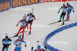 20.01.2019, Ruhpolding, Germany (GER): Christian Gow (CAN), Henrik L'abee-Lund (NOR) -  IBU world cup biathlon, mass men, Ruhpolding (GER). www.nordicfocus.com. © Tumashov/NordicFocus. Every downloaded picture is fee-liable.