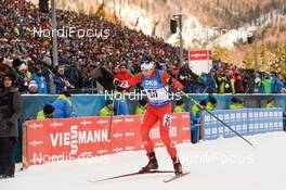 20.01.2019, Ruhpolding, Germany (GER): Christian Gow (CAN) -  IBU world cup biathlon, mass men, Ruhpolding (GER). www.nordicfocus.com. © Tumashov/NordicFocus. Every downloaded picture is fee-liable.