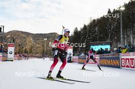 20.01.2019, Ruhpolding, Germany (GER): Johannes Thingnes Boe (NOR) -  IBU world cup biathlon, mass men, Ruhpolding (GER). www.nordicfocus.com. © Manzoni/NordicFocus. Every downloaded picture is fee-liable.