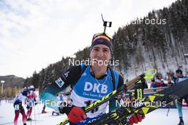 20.01.2019, Ruhpolding, Germany (GER): Quentin Fillon Maillet (FRA) -  IBU world cup biathlon, mass men, Ruhpolding (GER). www.nordicfocus.com. © Manzoni/NordicFocus. Every downloaded picture is fee-liable.