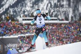 20.01.2019, Ruhpolding, Germany (GER): Anais Chevalier (FRA) -  IBU world cup biathlon, mass women, Ruhpolding (GER). www.nordicfocus.com. © Tumashov/NordicFocus. Every downloaded picture is fee-liable.