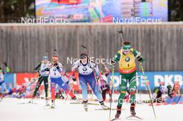 20.01.2019, Ruhpolding, Germany (GER): Dorothea Wierer (ITA), Lena Haecki (SUI) -  IBU world cup biathlon, mass women, Ruhpolding (GER). www.nordicfocus.com. © Tumashov/NordicFocus. Every downloaded picture is fee-liable.