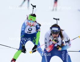 20.01.2019, Ruhpolding, Germany (GER): Iryna Kryuko (BLR) -  IBU world cup biathlon, mass women, Ruhpolding (GER). www.nordicfocus.com. © Tumashov/NordicFocus. Every downloaded picture is fee-liable.