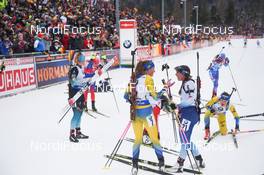 20.01.2019, Ruhpolding, Germany (GER): Lena Haecki (SUI), Hanna Oeberg (SWE) -  IBU world cup biathlon, mass women, Ruhpolding (GER). www.nordicfocus.com. © Tumashov/NordicFocus. Every downloaded picture is fee-liable.
