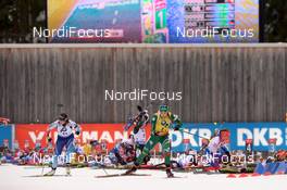 20.01.2019, Ruhpolding, Germany (GER): Dorothea Wierer (ITA), Lena Haecki (SUI) -  IBU world cup biathlon, mass women, Ruhpolding (GER). www.nordicfocus.com. © Tumashov/NordicFocus. Every downloaded picture is fee-liable.