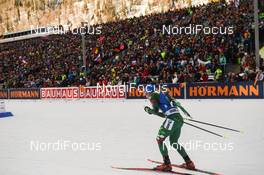 18.01.2019, Ruhpolding, Germany (GER): Lukas Hofer (ITA) -  IBU world cup biathlon, relay men, Ruhpolding (GER). www.nordicfocus.com. © Tumashov/NordicFocus. Every downloaded picture is fee-liable.