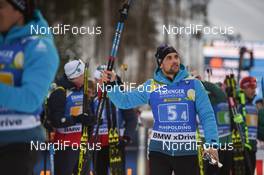 18.01.2019, Ruhpolding, Germany (GER): Simon Desthieux (FRA) -  IBU world cup biathlon, relay men, Ruhpolding (GER). www.nordicfocus.com. © Tumashov/NordicFocus. Every downloaded picture is fee-liable.