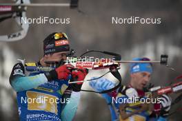 18.01.2019, Ruhpolding, Germany (GER): Quentin Fillon Maillet (FRA) -  IBU world cup biathlon, relay men, Ruhpolding (GER). www.nordicfocus.com. © Manzoni/NordicFocus. Every downloaded picture is fee-liable.