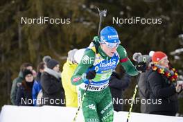 18.01.2019, Ruhpolding, Germany (GER): Mario Dolder (SUI) -  IBU world cup biathlon, relay men, Ruhpolding (GER). www.nordicfocus.com. © Manzoni/NordicFocus. Every downloaded picture is fee-liable.