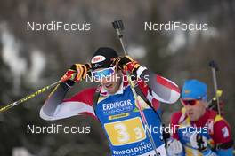 18.01.2019, Ruhpolding, Germany (GER): Dominik Landertinger (AUT) -  IBU world cup biathlon, relay men, Ruhpolding (GER). www.nordicfocus.com. © Manzoni/NordicFocus. Every downloaded picture is fee-liable.