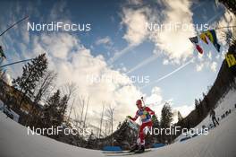 18.01.2019, Ruhpolding, Germany (GER): Aidan Millar (CAN) -  IBU world cup biathlon, relay men, Ruhpolding (GER). www.nordicfocus.com. © Tumashov/NordicFocus. Every downloaded picture is fee-liable.