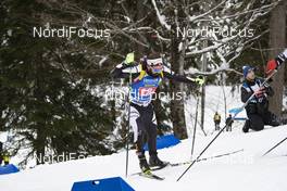 18.01.2019, Ruhpolding, Germany (GER): Michael Roesch (BEL) -  IBU world cup biathlon, relay men, Ruhpolding (GER). www.nordicfocus.com. © Manzoni/NordicFocus. Every downloaded picture is fee-liable.
