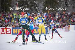 18.01.2019, Ruhpolding, Germany (GER): Johannes Kuehn (GER) -  IBU world cup biathlon, relay men, Ruhpolding (GER). www.nordicfocus.com. © Manzoni/NordicFocus. Every downloaded picture is fee-liable.