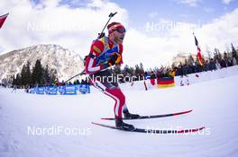 18.01.2019, Ruhpolding, Germany (GER): Simon Eder (AUT) -  IBU world cup biathlon, relay men, Ruhpolding (GER). www.nordicfocus.com. © Manzoni/NordicFocus. Every downloaded picture is fee-liable.