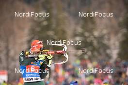 18.01.2019, Ruhpolding, Germany (GER): Roman Rees (GER) -  IBU world cup biathlon, relay men, Ruhpolding (GER). www.nordicfocus.com. © Tumashov/NordicFocus. Every downloaded picture is fee-liable.