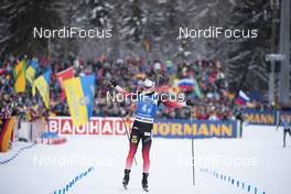 18.01.2019, Ruhpolding, Germany (GER): Johannes Thingnes Boe (NOR) -  IBU world cup biathlon, relay men, Ruhpolding (GER). www.nordicfocus.com. © Manzoni/NordicFocus. Every downloaded picture is fee-liable.