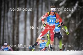 18.01.2019, Ruhpolding, Germany (GER): Jules Burnotte (CAN) -  IBU world cup biathlon, relay men, Ruhpolding (GER). www.nordicfocus.com. © Tumashov/NordicFocus. Every downloaded picture is fee-liable.