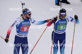 18.01.2019, Ruhpolding, Germany (GER): Serafin Wiestner (SUI), Mario Dolder (SUI) -  IBU world cup biathlon, relay men, Ruhpolding (GER). www.nordicfocus.com. © Tumashov/NordicFocus. Every downloaded picture is fee-liable.