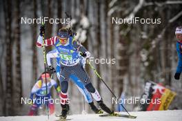18.01.2019, Ruhpolding, Germany (GER): Sean Doherty (USA) -  IBU world cup biathlon, relay men, Ruhpolding (GER). www.nordicfocus.com. © Tumashov/NordicFocus. Every downloaded picture is fee-liable.