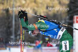 18.01.2019, Ruhpolding, Germany (GER): Dominik Windisch (ITA) -  IBU world cup biathlon, relay men, Ruhpolding (GER). www.nordicfocus.com. © Manzoni/NordicFocus. Every downloaded picture is fee-liable.