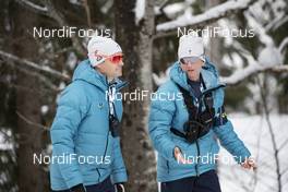 18.01.2019, Ruhpolding, Germany (GER): Felix Bitterling (GER), IBU sports director, Max Saenger (USA/SUI), IBU IR, (l-r) -  IBU world cup biathlon, relay men, Ruhpolding (GER). www.nordicfocus.com. © Manzoni/NordicFocus. Every downloaded picture is fee-liable.