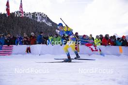 18.01.2019, Ruhpolding, Germany (GER): Jesper Nelin (SWE) -  IBU world cup biathlon, relay men, Ruhpolding (GER). www.nordicfocus.com. © Manzoni/NordicFocus. Every downloaded picture is fee-liable.