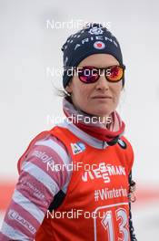 19.01.2019, Ruhpolding, Germany (GER): Clare Egan (USA) -  IBU world cup biathlon, relay women, Ruhpolding (GER). www.nordicfocus.com. © Tumashov/NordicFocus. Every downloaded picture is fee-liable.