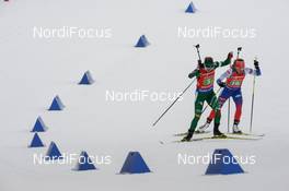 19.01.2019, Ruhpolding, Germany (GER): Federica Sanfilippo (ITA), Paulina Fialkova (SVK) -  IBU world cup biathlon, relay women, Ruhpolding (GER). www.nordicfocus.com. © Tumashov/NordicFocus. Every downloaded picture is fee-liable.