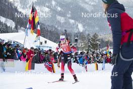 19.01.2019, Ruhpolding, Germany (GER): Synnoeve Solemdal (NOR) -  IBU world cup biathlon, relay women, Ruhpolding (GER). www.nordicfocus.com. © Manzoni/NordicFocus. Every downloaded picture is fee-liable.