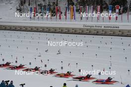 19.01.2019, Ruhpolding, Germany (GER): Event Feature: The First Shooting -  IBU world cup biathlon, relay women, Ruhpolding (GER). www.nordicfocus.com. © Tumashov/NordicFocus. Every downloaded picture is fee-liable.